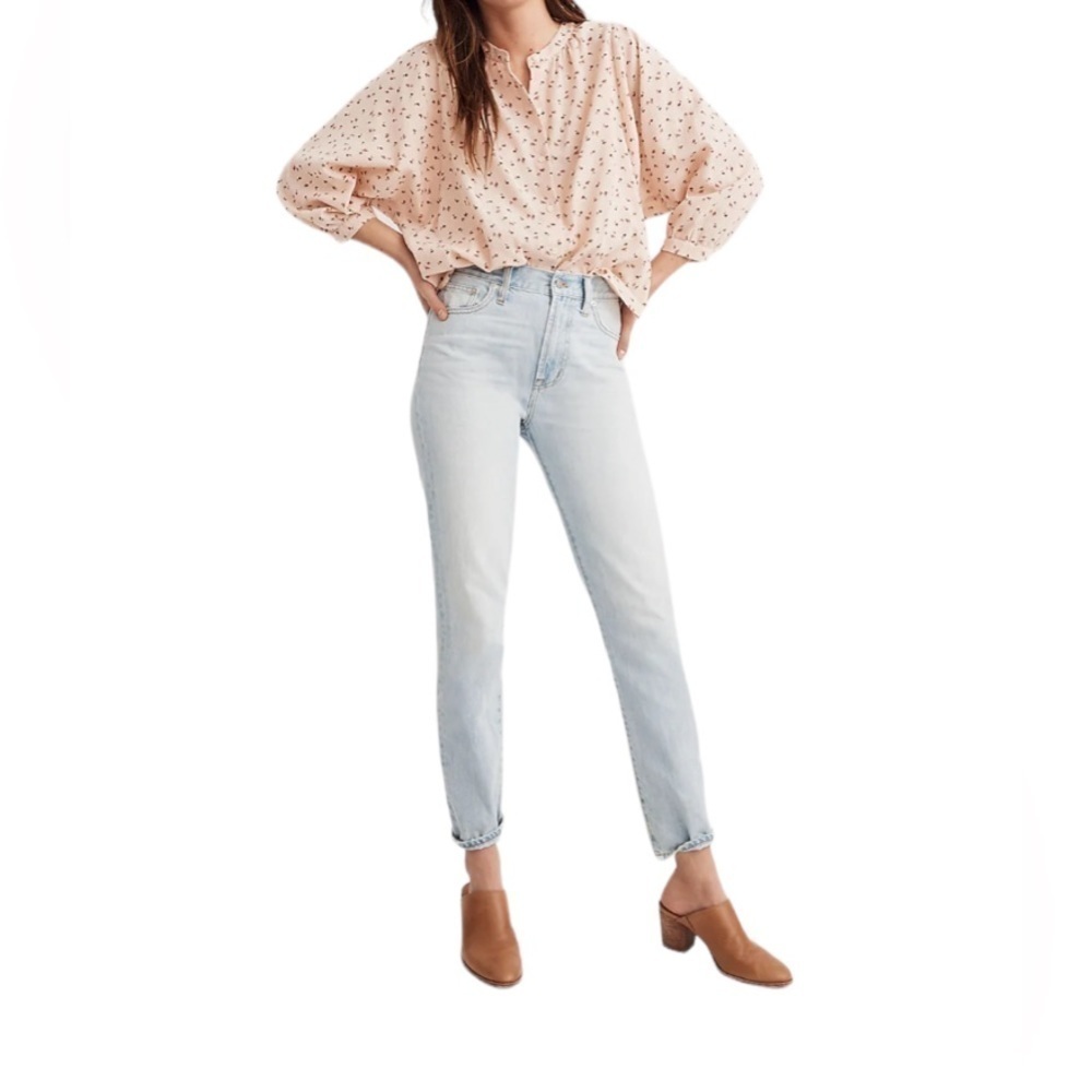Madewell Delicate Floral Peasant Top - Picture 2 of 6